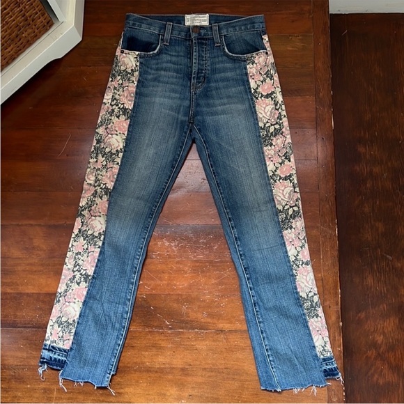 NWOT Current/Elliott The Uneven Seamed Original in First Love Mixed Floral - Picture 13 of 13